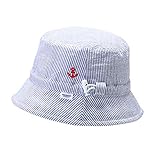 MIKIHOUSE FIRST(ミキハウスファースト)ストライプ×パイル素材のリバーシブル帽子〈Ｓ-Ｍ(40cm-48cm)〉 Ｍ(44-48cm),ブルー（15）