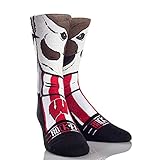 NCAA Wisconsin Badgers Buckyマスコット大学カスタムアスレチッククルーソックス XL レッド