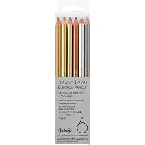 Amazon | ホルベイン アーチスト色鉛筆 6色セット (メタリック