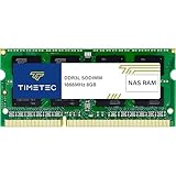 Timetec Hynix IC 8GB Synology NAS DiskStation DS218+ DS918+ DDR3/ DDR3L 1866Mhz PC3L-14900 1.35V ノンECCアンバッファード 204ピン SODIMM メモリ RAM (8GB)