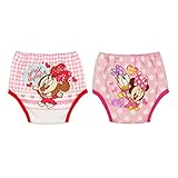 ☆★ディズニー【Disney】国内正規品★☆ヒップにミニーのキャラクタープリント防水加工4層トレーニングパンツ2枚組90cm 95cm (90cm)