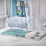 QD-BYM ベビー蚊帳 折り畳み式 ワンタッチ かや 赤ちゃん 蚊帳 ベビー専用 1-3歳