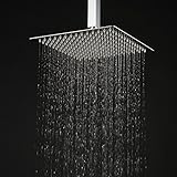 Hiendure ステンレススリムオーバーヘッドシャワー, 300mm