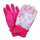 サンリオ キッズ スキー手袋 防寒 雪用手袋 雪遊び 通園通学 冬物 女の子 fo-gr3 5-6才 マイメロディ（ローズ）