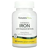[Nature`s Plus] [チュアブルアイアン、チェリー風味、90錠] [並行輸入品]