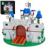 中世の騎士の城ビルディングブロックセット – 騎士団フィギュア12体入り。レゴ中世の町のスクエアハウスのおもちゃと互換性があります。大人と子供向け。対象年齢6歳以上。