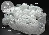 砂利 ゴロタ 日本 ガラスゴロタeco クリアM(10kg/袋） 直径30～50 装飾