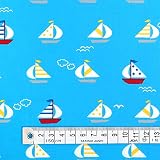 COLORFUL TEXTILE MARKET 生地 スケアー 布 カラフル列車で行こう(アイボリー) 綿100% 車柄110cmx100cmD0084210