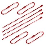 Pstyle. ボールチェーン キーホルダー アクセサリー 2.3mm 100個セット PST-127 (レッド)