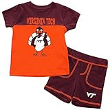 Infants NCAA Virginia Tech Hokies Infant Tシャツとショーツセットコンボ(チームカラー) 3-6 Months