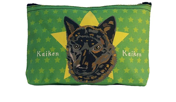 Amazon Co Jp イラストポーチ 甲斐犬 グリーン Pet Supplies