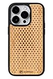 AndMesh × kibaco iPhone 14 Pro ケース ナチュラル (レーザーメッシュ)