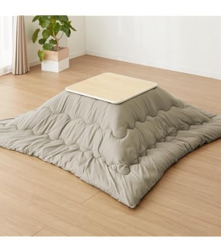無印良品 抗菌キルティングラグこたつ下敷兼用・１９５×１９５ｃｍ・ライトベージュ 無印良品 公式】洗いざらしの綿キルティングラグ・こたつ下敷