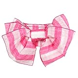 きものShop衿子 子供用兵児帯 ボーダー4 (No.597 ピンク 白)