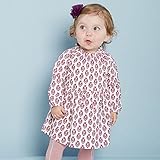 【dave&bella(デイブ・ベラ)】【秋春/ワンピース】花柄長袖ワンピース　ラウンドネック プリーツスカート　90cm/100cm/110cm/120cm【シンプル・上品・フォーマル・ベーシック】