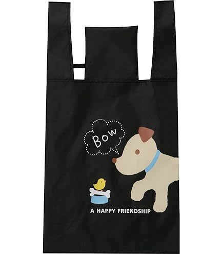 Amazon.co.jp: トルネ エコバッグ コンビニバッグ 大 いぬ ブラック P  