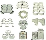 Central Vacuum Cleaner 3 Inlet Instillation Kit Assembly, contains, 9 Sweep 90 degree Ells, 2 Sweep 