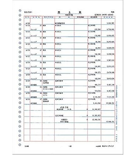 Amazon | 弥生 元帳2行明細用紙(単票用紙) 335002 | 元帳 | 文房具