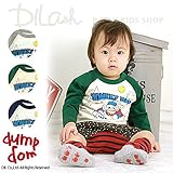モンキーラグラン長袖Ｔシャツ/dumpdom(ダンプドム)秋 ベビー 赤ちゃん 男の子 70 グリーン