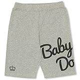 ベビードール 斜めロゴハーフパンツ 男女兼用 XL グレー