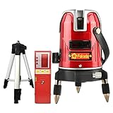 FUKUDA フクダ 5ライン レーザー墨出し器+受光器+エレベーター三脚セット EK-451DP 4垂直・1水平 4方向大矩ライン 墨出し器