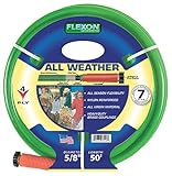 Flexon FAW5850 5/8-Inch x 50-Foot All-Weather 4-Ply Medium Duty Garden Hose [並行輸入品]