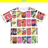 （Tシャツ）ドリンクTシャツ　大きいサイズ ダンス 衣装 ヒップホップ 原宿系 韓国 ACDCRAG