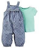 Carter 's Child of Mine Baby Girls 2-pc。ロンパース – (サイズ – 新生児)