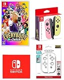 エブリバディ 1-2-Switch! -Switch＋【任天堂純正品】Joy-Con(L) パステルピンク/(R) パステルイエロー＋【任天堂ライセンス商品】Joy-Con TPU COVER for Nintendo Switch クリア (【Amazon.co.jp限定】Nintendo Switch ロゴデザイン マイクロファイバークロス 同梱)