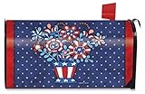 Patrioticプランタープリミティブメールボックスカバーフローラル4th of July Briarwood Lane