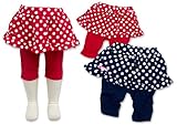 夏物【I lovePaPa&Mama】アイラブパパ&ママ綿100%水玉柄アイラブタグ付スカッツ80cm/90cm/95cmレッド/ネイビー 90cm ネイビー
