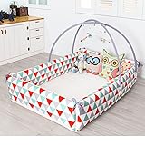 Maming Baby Bumper Bed 赤ちゃんのバンパーベッド 様々な活用性 [並行輸入品] (Triangle )