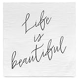 Inspirational Quote 100% Cotton Organic Baby Swaddle (Beautiful) [並行輸入品]