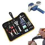 BABAN 腕時計工具 時計修理 ハイグレード工具 17点セット バンド調整 メンテナンス 工具 収納ケース 付 ベルトの長さ調整・ベルト交換・電池交換