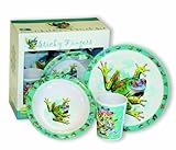 Motorhead Products Sticky Fingers' Frogs 3-Piece Children's Dish Set by MotorHead Products