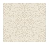 York Wallcoverings CG5650SMP Willow Woods Linear Damask 8 x 10 Wallpaper Memo Sample, Light Pewter/N