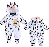 【SEBLES】 ベビー 赤ちゃん 選べる デザイン キュート ロンパース 厚手 着ぐるみ 全15種 サイズ 70cm 80cm 90cm 100cm クロスセット (Ｇタイプ,100)