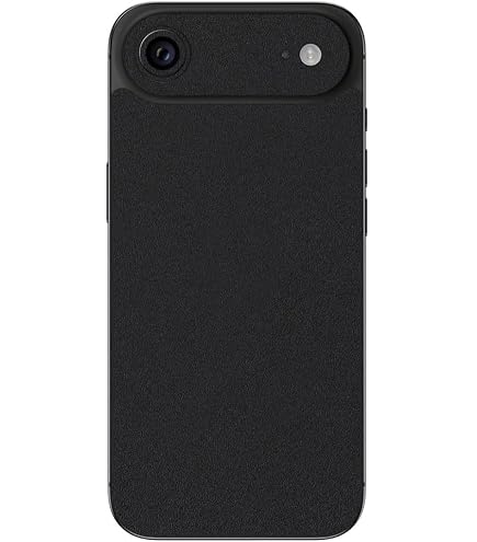 Amazon | wraplus スキンシール iPhone Air 対応 ブラックレザー 背面 
