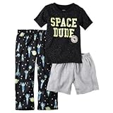 Carter's(カーターズ) 3-ピースグローインザダークコットン&ジャージパジャマ ネイビー スリープウェア 6歳【並行輸入】
