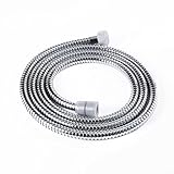 ICOCO シャワーホース ラセンホース 2M 取り外し可能 シルバー