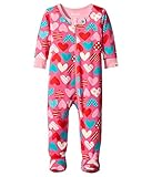[ハットレイ] Hatley Kids ガールズ Crazy Hearts Footed Coverall (Infant) ワンピース Pink 18-24 Months [並行輸入品]
