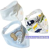 ベビー 三角 バンダナ スタイ よだれかけ 綿100％ (3枚組セット) 09