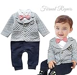 （グレードモリヤ） Grade moriya キルティング フォーマルスーツ セット 男の子 ベビー ロンパース　フリース素材　温かい　スーツ　子供服 ボーイズ 男の子 キッズ フォーマルスーツ セッ