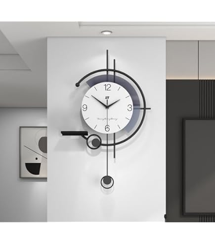 Amazon.co.jp: SEIKO QXH068KLH モダンノワール木製振り子壁掛け時計