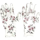 セフティー3 ガーデングローブ ショート 女性向け園芸作業用手袋 Mサイズ 花柄 1組