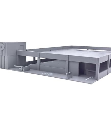 Amazon.co.jp: MoreArt 1/64【日本の商業ビル】 ジオラマ 駐車場 付き