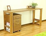 北欧風 2色対応 幅150cm 書斎デスク (ナチュラル)
