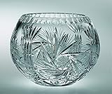 Majestic Gifts PW-120-5 Pinwheel 5 in. Crystal Rose Bowl