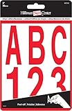 3 in。Red Die Cut文字と数字