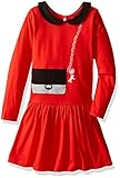 The Children's Place Little Girls and Toddler Long Sleeve Knit Dress China Red 5T [並行輸入品]
